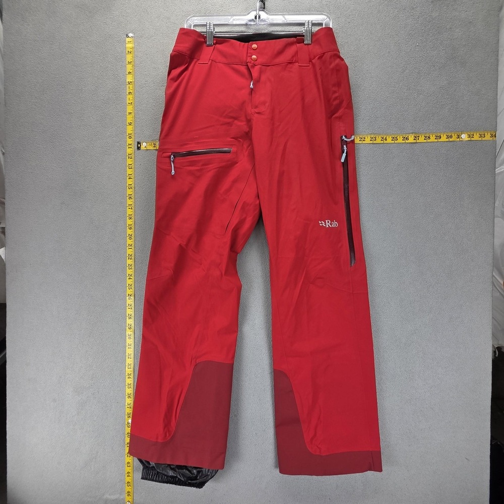 Rab Pants Womens Small Red Khroma Proflex Softshell Ski Snowboard Waterproof